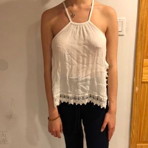 White flowy shirt